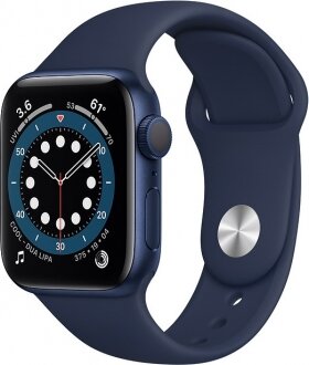 Apple Watch Series 6 (40mm) Mavi Alüminyum Kasa ve Spor Kordon Akıllı Saat kullananlar yorumlar